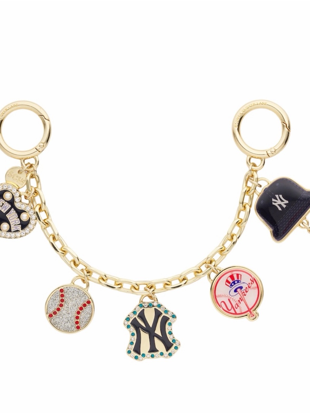 New York Yankees Stoney Clover Lane Bag Charm Chain